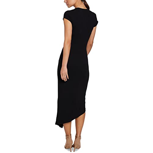 Shelli Segal Women's Midi Cap Sleeve Asymmetrical Knot Front Dresses - Flattering Cut - Women