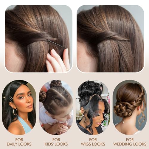 Black Premium Bobby Pins for Women Hair Styling Kit
| Comfortable Pain-Free Bobby Pins for Girls and Women
| Slick Back