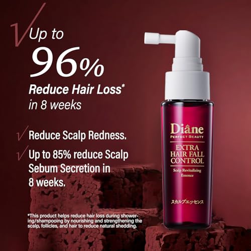 Moist Diane Extra Hair Fall Control Essence with Pump - Japanese Haircare for Damaged & Dry Hair - Natural Protein Kera