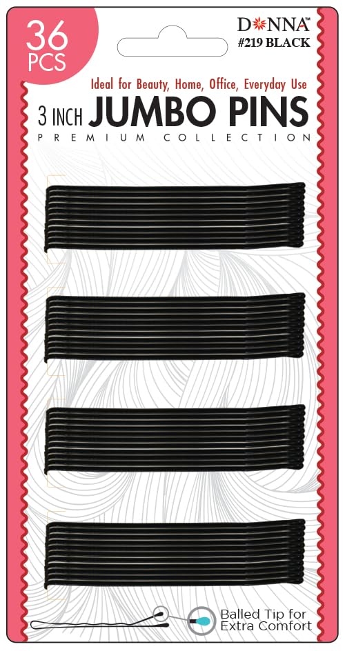 DONNA 3" Bobby Jumbo Pins 36pcs for Crafters and Quilters
| DONNA 3" Bobby Jumbo Pins 36pcs for Seamstress andalteratio