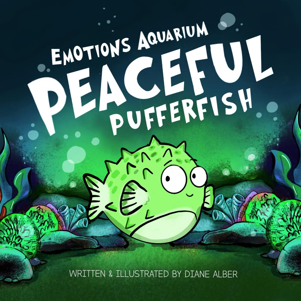 Emotions Aquarium Peaceful Pufferfish - Cute Pet + Cute Toy for Kids - Stress Relief at Home + 4 Inch Soft Plush Toy
|