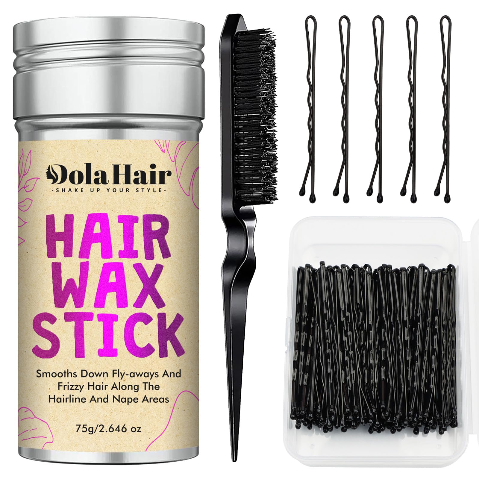 Black Premium Bobby Pins for Women Hair Styling Kit
| Comfortable Pain-Free Bobby Pins for Girls and Women
| Slick Back